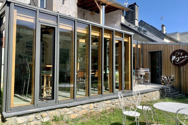 Menuiserie extérieure aluminium et intérieur bois